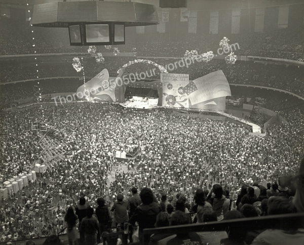 45 Rolling Stones George Thorogood 50 50 Tour Louisiana Superdome Crowd Photo 1981 Dec 5